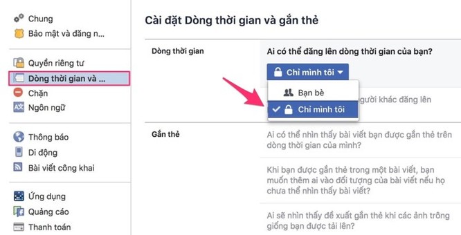 Cách chặn người khác tag trên Facebook - Ảnh 3