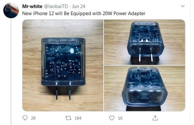 iPhone 12 sẽ được tặng kèm sạc nhanh ảnh 1