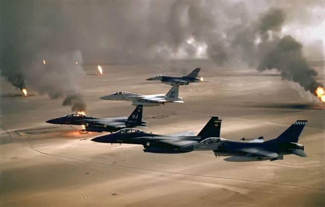 Máy bay liên quân trong chiến dịch Bão táp Sa mạc, xâm lược Iraq