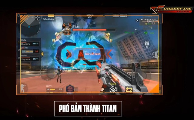 Phó bản Thành Titan cũng là một tính năng hấp dẫn mới trong Crosfire Legends