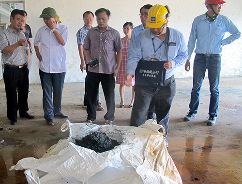 Phát hiện chất thải của Formosa trong công viên vui chơi ảnh 1
