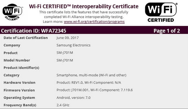 Samsung Galaxy J7 (2015) sẽ được cập nhật Android 7.0 ảnh 1