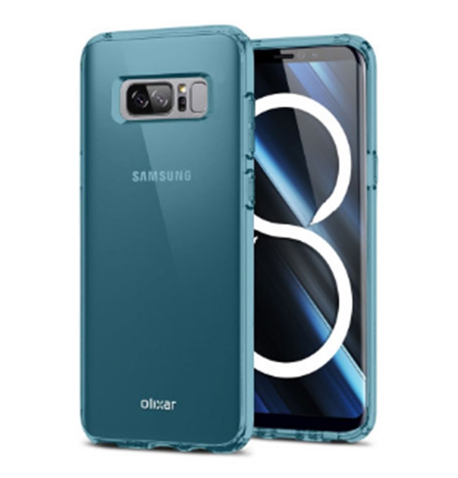 Ốp lưng Note 8 hé lộ màn hình lớn, máy quét vân tay ở mặt lưng ảnh 3