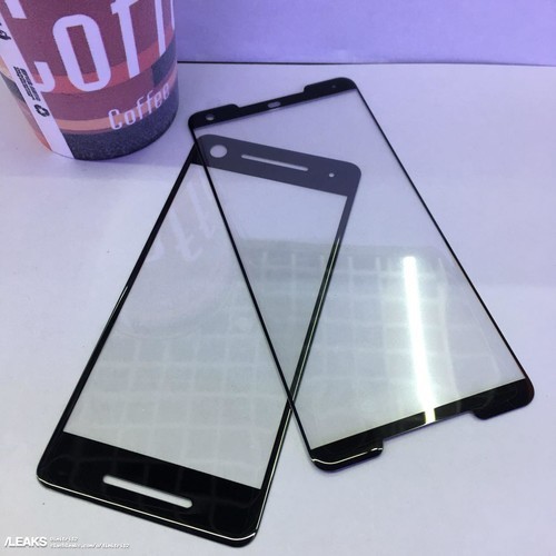 Miếng dán cường lực để lộ viền trên dưới rất dày của Pixel 2 ảnh 1
