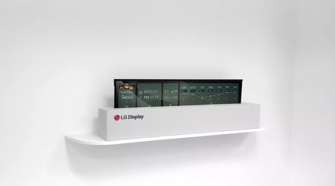 LG sản xuất thành công tivi OLED 65 inch cuộn lại được ảnh 1