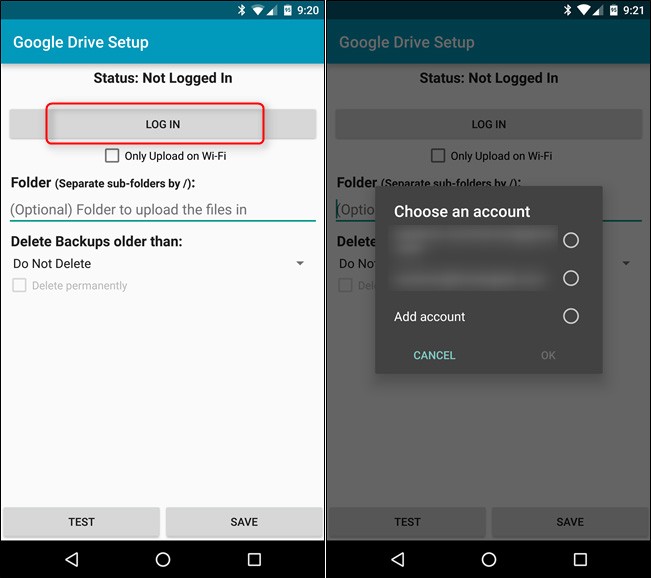 Backup tin nhắn SMS vào email, Dropbox, Google Drive ảnh 5