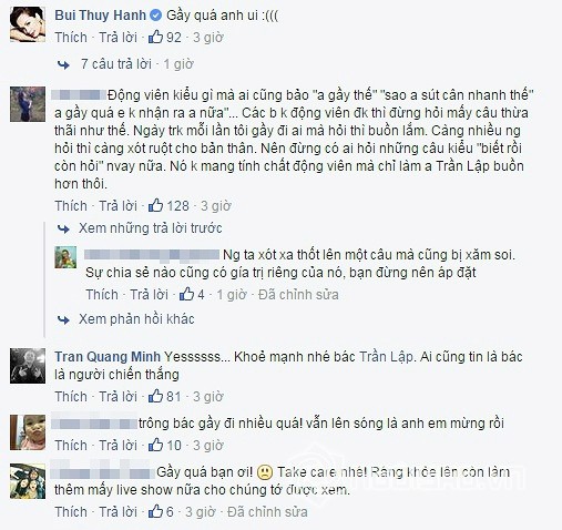 Trần Lập ngày càng gầy nhom khiến công chúng xót xa ảnh 1