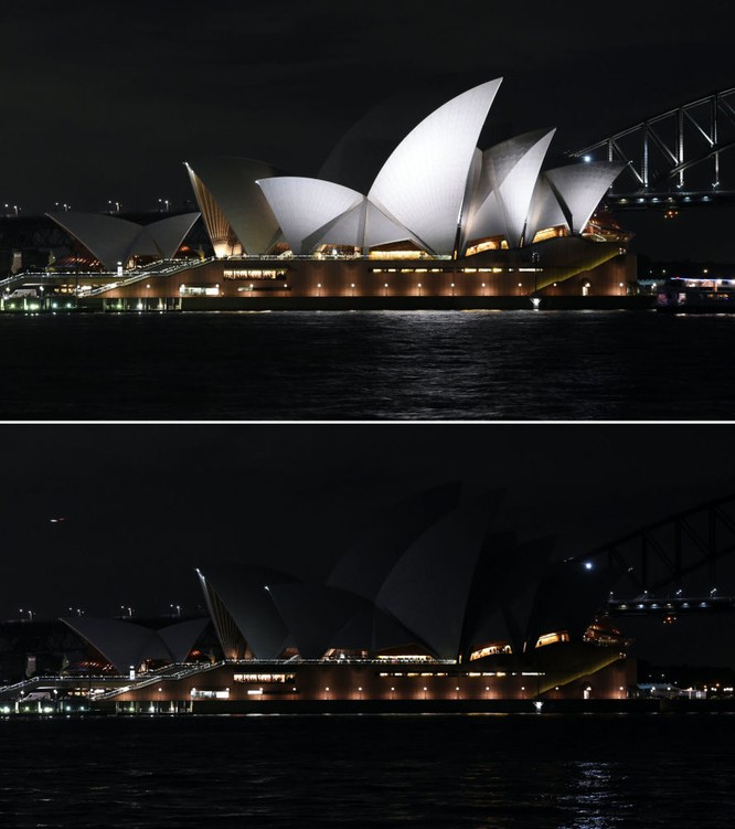 Nhà hát opera Sydney trong Giờ Trái Đất