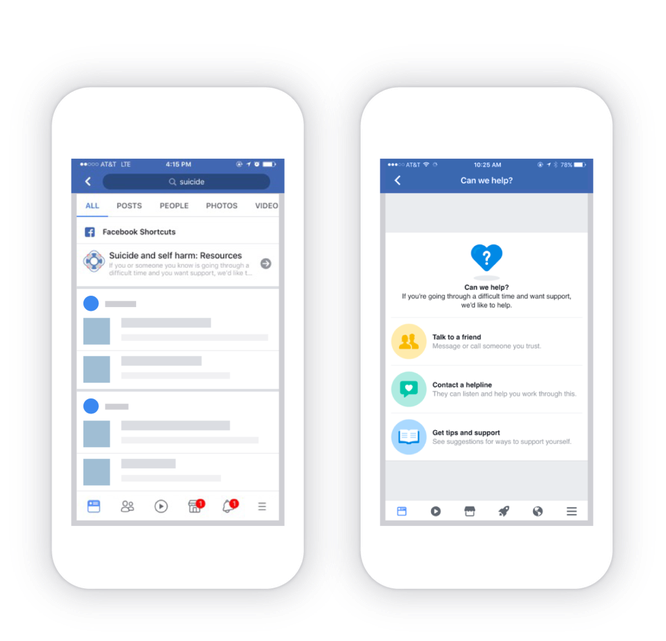 Facebook giới thiệu các nhóm hỗ trợ và công cụ ngăn ngừa tự tử ảnh 1