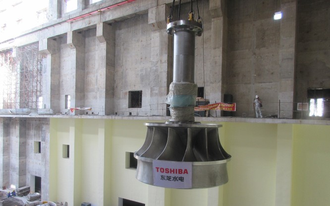 Thủy điện Trung Sơn bắt đầu vận hành với tua bin Toshiba ảnh 1