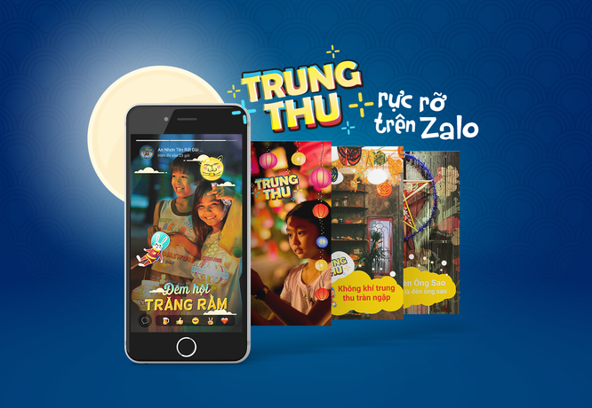 Zalo "tung" bộ sticker Trung thu đúng tối Rằm tháng Tám ảnh 1