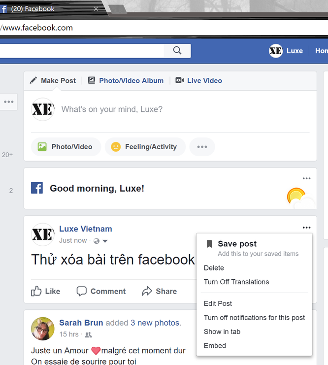 Facebook không cho xóa bài - Chỉ là tin đồn! ảnh 2