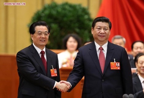 Ông Hồ Cẩm Đào và ông Tập Cận Bình