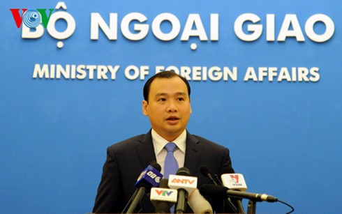 Người phát ngôn Bộ Ngoại giao Việt Nam Lê Hải Bình. (ảnh VOV)