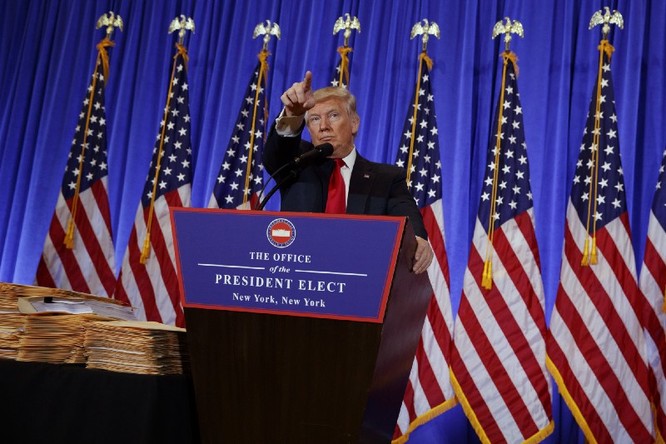 Họp báo lần đầu tiên kể từ khi trúng cử: Donald Trump nặng lời với phóng viên CNN - VIDEO ảnh 4