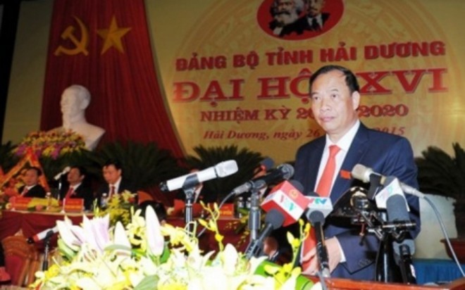 Ông Nguyễn Mạnh Hiển, tân Bí thư Tỉnh ủy Hải Dương. (Ảnh: Báo Hải Dương)