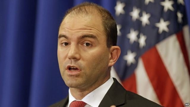 Phó cố vấn an ninh quốc gia Mỹ Ben Rhodes - Ảnh: AP