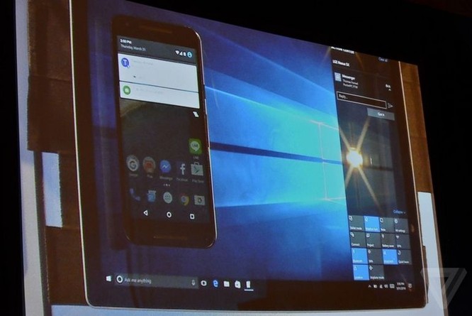 Windows 10 cho phép đưa thông báo của điện thoại Android lên PC ảnh 1