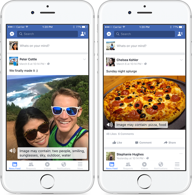 Facebook bắt đầu áp dụng tính năng mô tả hình ảnh cho người khiếm thị, đã có trên iOS ảnh 1