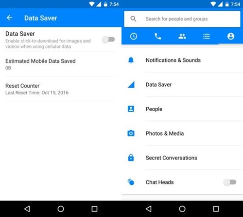 Facebook thử nghiệm tính năng Data Saver trên Messenger ảnh 1