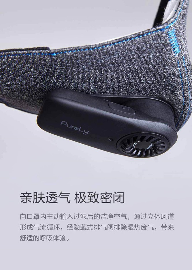 Khẩu trang lọc không khí Xiaomi PureLy giá 300.000VND ảnh 1