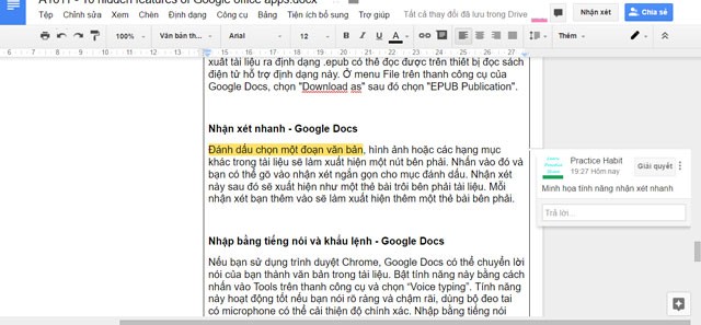 10 tính năng ẩn của các ứng dụng Google Office ảnh 3