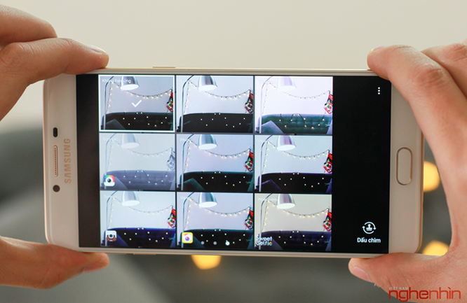Khui hộp Galaxy C9 Pro: RAM 6GB, pin 4000mAh, selfie 16MP ảnh 12