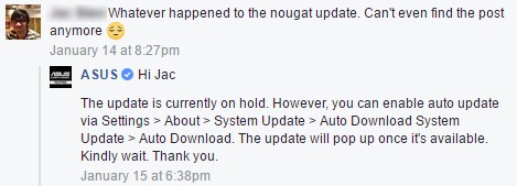 Asus ZenFone 3 sắp được lên Android Nougat ảnh 1
