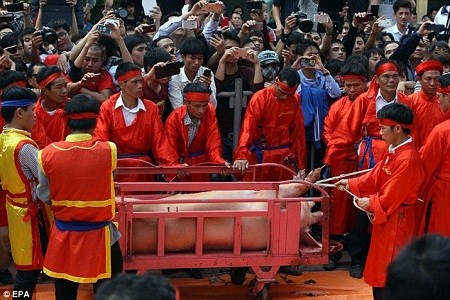 Báo quốc tế viết về lễ hội chém lợn của Việt Nam ảnh 1
