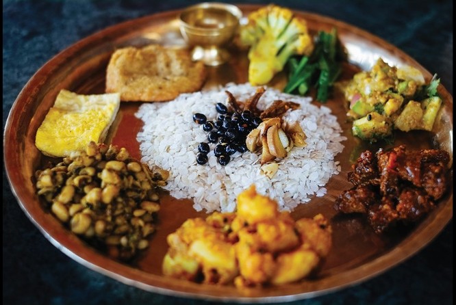 Đồ ăn Nepal khá đơn giản và chịu nhiều ảnh hưởng của ẩm thực Trung Quốc và Ấn Độ. Ảnh: Xinhua