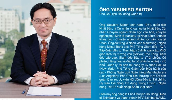 Đừng nhầm, tân Chủ tịch Eximbank Yasuhiro Saitoh không phải là đại diện của SMBC! ảnh 1