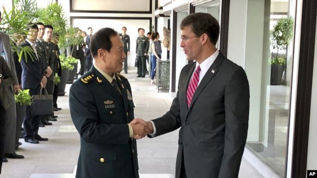 Vào lúc quan hệ “xuống đáy”, Bộ trưởng Quốc phòng Mỹ, Trung Quốc điện đàm nói gì với nhau? ảnh 1