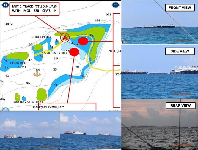 Nóng: Trung Quốc cho 220 tàu dân binh tập kết ở bãi Ba Đầu thuộc quần đảo Trường Sa ảnh 1