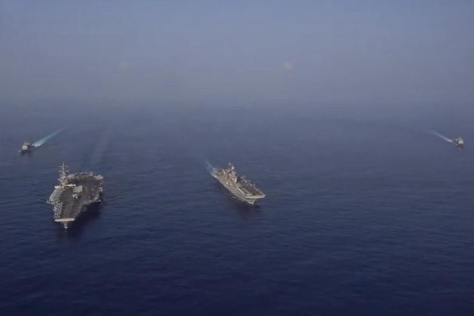 Biển Đông nổi sóng: các nhóm tác chiến tàu sân bay Mỹ - Trung cùng kéo vào tập trận ảnh 5