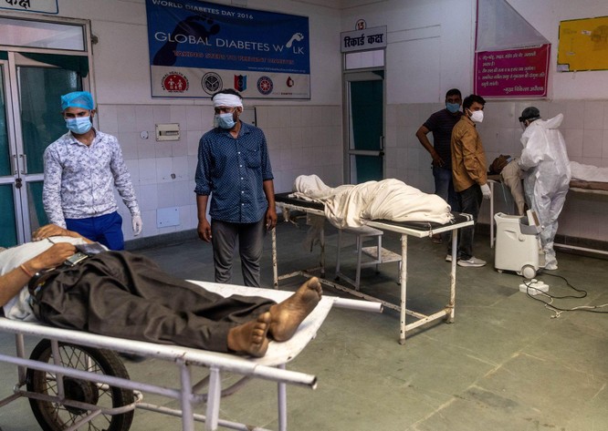 Thảm kịch ở Ấn Độ: người sống chờ giường bệnh, người chết đợi được thiêu ảnh 1