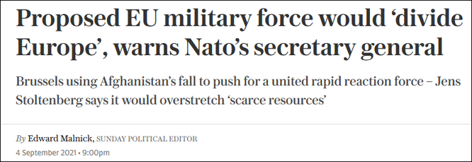 Liên minh châu Âu muốn thành lập quân đội riêng, Tổng thư ký NATO kịch liệt phản đối ảnh 1