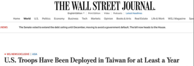 Trung Quốc phản ứng quyết liệt trước tin lính Mỹ đóng ở Đài Loan, đe dọa chiến tranh ảnh 1