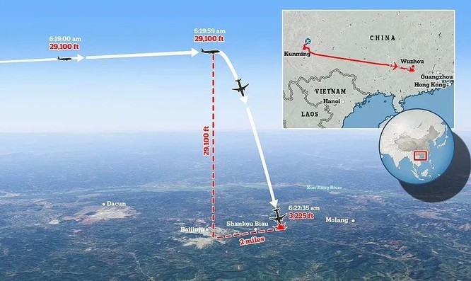 Vụ rơi máy bay China Eastern Airlines: báo Mỹ nói hộp đen cho thấy đây là vụ cố tình gây tai nạn ảnh 1