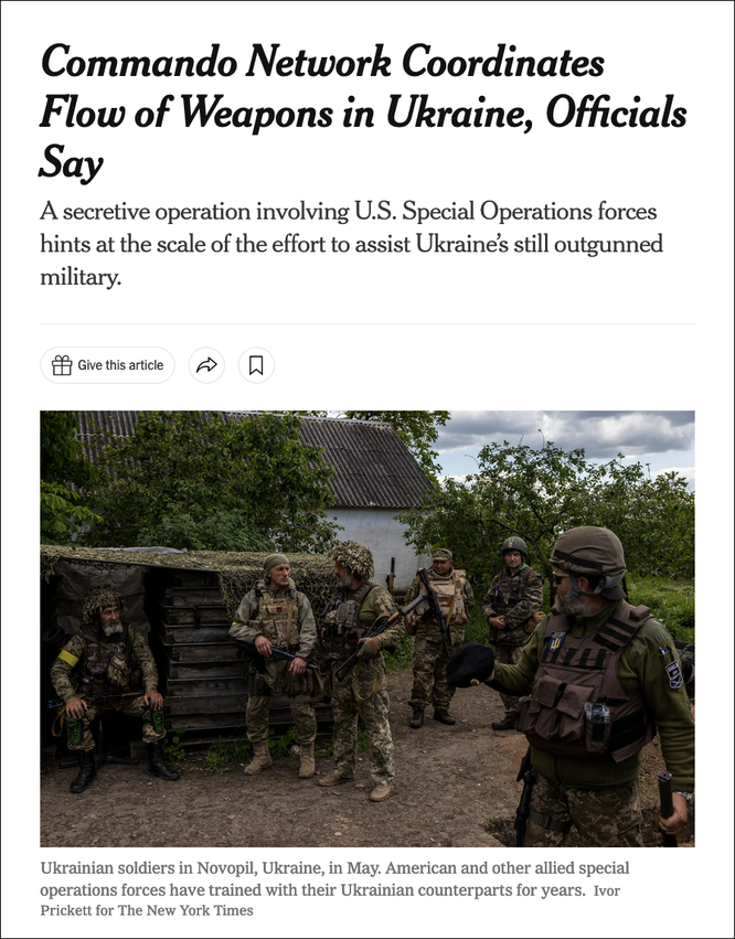 Báo Mỹ tiết lộ về hoạt động bí mật của CIA và quân đội phương Tây ở Ukraine ảnh 1