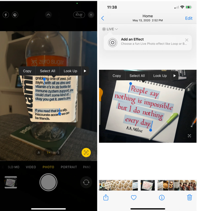 Cách sử dụng tính năng Live Text mới trên iOS 15 ảnh 2