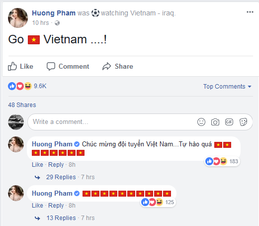 Đoạn status của Hương Phạm