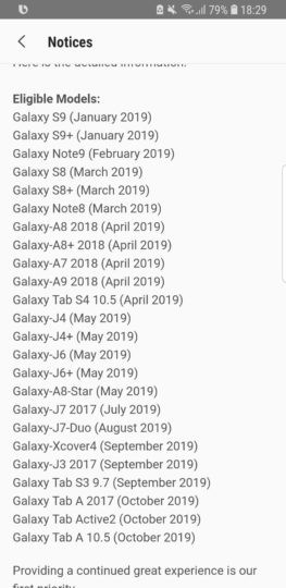 Samsung công bố lộ trình cập nhật Android Pie trong năm 2019 ảnh 1
