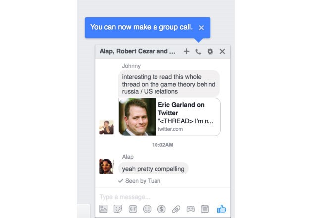 Facebook Messenger sắp thêm tính năng gọi điện theo nhóm trên máy tính ảnh 1