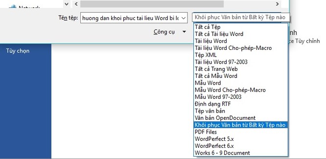 File Word 2016 bị lỗi: Làm sao khôi phục? ảnh 7