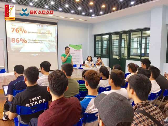 Học viện CNTT Bách Khoa (BKACAD) tổ chức buổi đào tạo “Tuyệt chiêu viết CV – Chinh phục nhà tuyển dụng” cho sinh viên với diễn giả là Giám đốc điều hành Grow People & Organizations