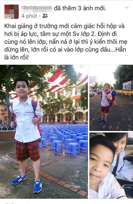 Facebook ngập tràn hình ảnh bố mẹ khoe con ngày khai giảng năm học mới - 8
