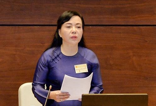 Bộ trưởng Bộ Y tế Nguyễn Thị Kim Tiến đăng đàn trước Quốc hội về vấn đề rượu bia