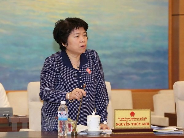Chủ nhiệm Ủy ban về các vấn đề xã hội của Quốc hội Nguyễn Thúy Anh. (Ảnh: TTXVN)