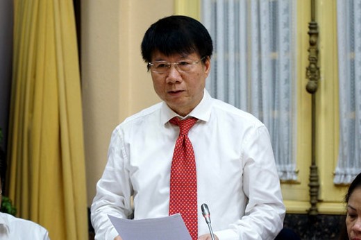 Thứ trưởng Bộ Y tế Trương Quốc Cường, người là Cục trưởng Cục Quản lý Dược giai đoạn xảy ra các vi phạm của VN Pharma (Ảnh: Hoài Vũ)