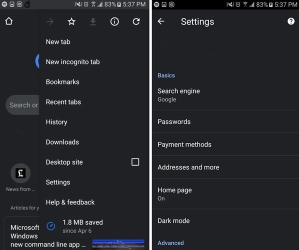 Mẹo bật Dark mode cho Chrome trên Android ảnh 4